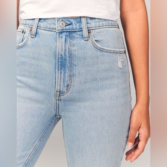 Abercrombie & Fitch The Vintage Flare High Rise Jeans Size 31/12 Short - Picture 11 of 15